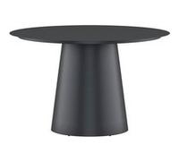 Table de Jardin Ronde "Lanzo" 120cm Noir