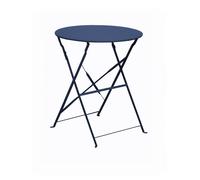 Table de jardin ronde pliante acier époxy - Cuba - Ø 60 cm - 2 personnes