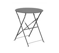 Table de jardin ronde pliante acier époxy - Cuba - Ø 60 cm - 2 personnes