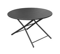 Table de jardin ronde pliante aluminium - Globe - Ø 120 cm - 4 personnes