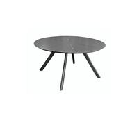 Table de jardin ronde Seven en aluminium - graphite 150 cm