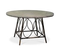 DCB Garden Table de jardin ronde en aluminium