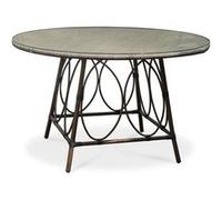 Table de Jardin Ronde Ushuaia 125cm Marron Marron G