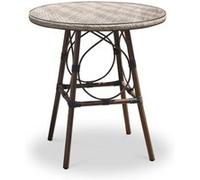 Table de Jardin Ronde Ushuaia 70cm Marron Marron G