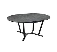 Table de Jardin Ronde Valenza en Aluminium 125/175 cm - Plateau SPC - Graphite/girs