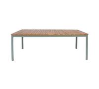 Table de jardin SENORA acacia kaki avec coins arrondis. 10 places. 200 x 100 x 75 cm