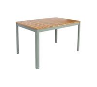 Table de jardin SENORA acacia kaki avec coins arrondis. 6 places. 120 x 80 x 75 cm