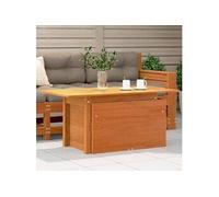 Table de jardin cire marron 100x50x75 cm bois massif de pin844910