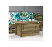 vidaXL Table de jardin rectangulaire 100x50x75 cm bois de pin imprégné Marron G