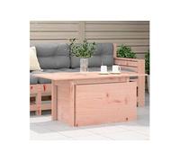 vidaXL Table de jardin Table à manger rectangulaire 844911 Bois massif Douglas 100x50x75 cm Marron G