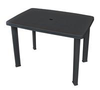 vidaXL Table de jardin Anthracite 101 x 68 x 72 cm Plastique