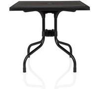 Table de jardin / Table d’extérieur Travano T1 carrée plastique noir hjh LIVING Noir