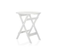 Table de jardin / table pliante TRAVANO T plastique blanc