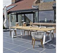 Table de jardin teck massif 300 cm mucen