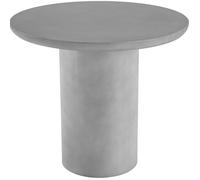 tectake® Table Ronde 86,5x75,5 cm, oxyde magnésium, résistante intempéries