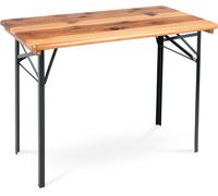 Table de Jardin Terasse Pliable Bois Extérieure Meuble Camping Balcon Fête 117cm