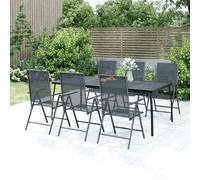 vidaXL Table de jardin anthracite 200x100x72 cm Treillis d'acier 362735