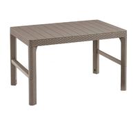 Table de jardin universelle Keter Allibert 2en1 beige cappuccino 232296