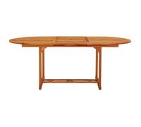 Table de jardin - UU - 6 personnes - 200x100x75 cm - Bois d'eucalyptus solide C226