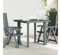 Table De Jardin En Plastique Vert 80x75x72 Cm, Résistante Auxintempéries, Trou Pour Parasol Vert