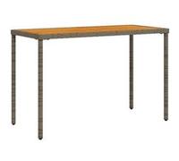 Table de jardin avec dessus en bois d'acacia gris 115x54x74 cm