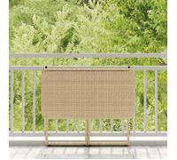 Table de jardin, VIDAXL, Table pliante, beige 90 x 51 x 75 cm polyrotin TT207