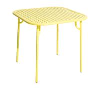 Petite Friture Table de jardin Week-End 85x85cm jaune lxHxP 85x75x85cm