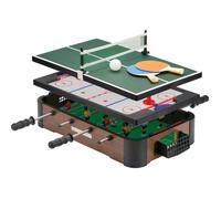 PowerPlay Jeu de Table 3 en 1, Ensemble de Table Multi-Jeux, Mini Football, Hockey et Tennis de Table, Taille Unique