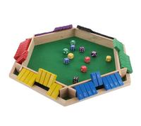 Table de Jeu à Six Faces en Bois pour Fêtes et Bars | Accessoire Multicolore, Usage Interactif, Ambiance Conviviale, pour Soirées, Ktv et Rassemblements Sociaux