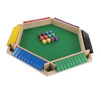 Table de Jeu à Six Faces pour Soirées et Bars, Divertissement Interactif | Accessoire pour Tuiles Numérotées et Objets de Fête, Usage Ktv, Ambiance Ludique, Table de Jeu