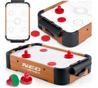 Table de jeu air hockey - Neo-Sport - Mini - 2 disques - 2 poignées - Compteur analogique - Système de flux d'air