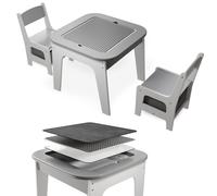 Table de jeu avec deux chaises Milou Gris