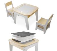 Table de jeu avec deux chaises Milou Nature