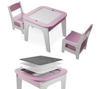 Table de jeu avec deux chaises Milou Rose