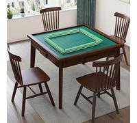 Table de jeu carrée multifonctionnelle avec tiroirs de rangement pour poker, dominos et puzzles