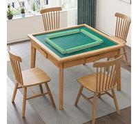 Table de jeu carrée multifonctionnelle avec tiroirs de rangement pour poker, dominos et puzzles