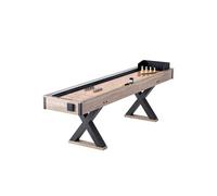 VEVOR Table de Shuffleboard 274,5 cm avec LED, Table de Jeu de Palets et de Quilles 2-en-1, Jeu de Shuffleboard sur Table, avec Terrain de Jeu Résistant aux Rayures et 8 Palets, pour Famille Amis
