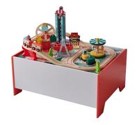 Table de jeu enfant - Teamson Kids - 6 mini-jeux rangement accessoires bois