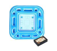 Table de jeu étanche pour piscine - Station de cartes flottante, bol de mer gonflable - Plate-forme de jeu de cartes amusante - Planche de jeu vive - Surface de jeu d'été durable pour les points de