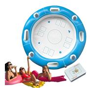Table De Jeu Flottante pour Piscine | Table de Cartes Gonflable Flottante pour Bassin | Bureau d'Activités Ludique avec Jeu de Cartes pour Parcs Aquatiques Hôtels et Plages en Été