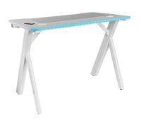 Bureau Gaming RGB MGD100RGB Blanc Tapis de Souris XXL Supports Externes 100cm