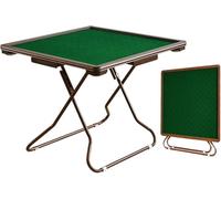 Table de jeu pliante avec porte-gobelets et tiroir Design carré portable pour 4 joueurs Idéal pour jeux de cartes et domino