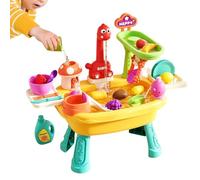 Table de jeux d'eau pour , station d'activités de 76 cm sur le thème des dinosaures avec robinet d'eau courante pour une exploration tactile, le développement du jeu social grâce à sa fonction