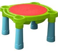 Palplay Table d’Activités Enfants - Bac Sable et Eau 2 Compartiments - Surface Amovible Multi-Usage - Jusqu’à 4 Enfants - Plastique Résistant UV - Dès 2 Ans