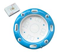Table de Jeux Flottante pour Piscine - Table de Cartes Gonflable Flottante pour Bassin,Accessoires d'Activités Ludiques avec Plateau de Divertissement et Jeu de Cartes pour Hôtels, Mer et Climat Chaud