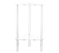 Table de l'extrémité du Triangle Acrylique - Coin étroit canapé | d'appoint Moderne d'angle Transparent Idéal pour Le Salon, la Chambre, Bureau, Les Petits espaces et décoration Minimaliste Maison