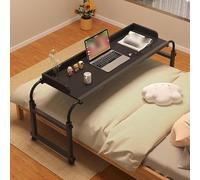 Table De Lit A Roulette,table De Plateau à Roulettes Pour Ordinateur Portable Table De Chevet Réglable Pour Bureau, Lit, Canapé, Hôpital, Lecture(Color:Noir)