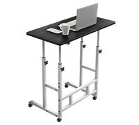 Table de lit à roulettes réglable - Plateau d'hôpital avec roulettes - Support pour ordinateur portable réglable en hauteur pour manger, lire et prier au lit ou sur le canapé - Portable et polyvalent