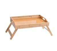 Table de lit avec Pieds Pliables | Plateau de Petit-déjeuner en Bois, Ordinateur Portable, Table Polyvalente pour Chambre, Salon, Cuisine, Armoire, Bureau à Domicile