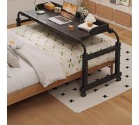 Table De lit Avec Roulettes Extensible, Avec en Hauteur Déflecteur, for Maison, Chambre a Coucher, Bureau, Hôpital, pour Plein, Queen, Royal(Black,120 * 45cm/47 * 17in)